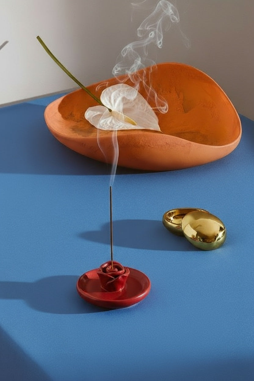 Räucherstäbchenhalter rot